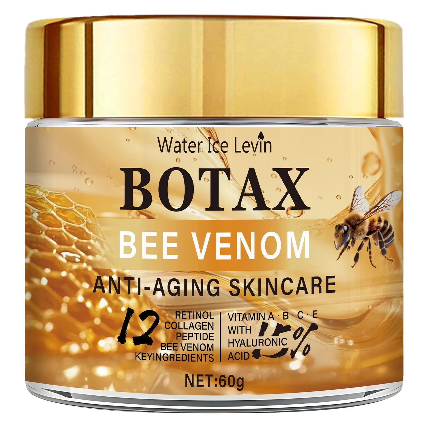 "Botax" Bee Venom Cream - Deep Wrinkle Treatment, Skin Rejuvenation & Firming Action with Collagen Water Ice Levin. 60g. (Copy)