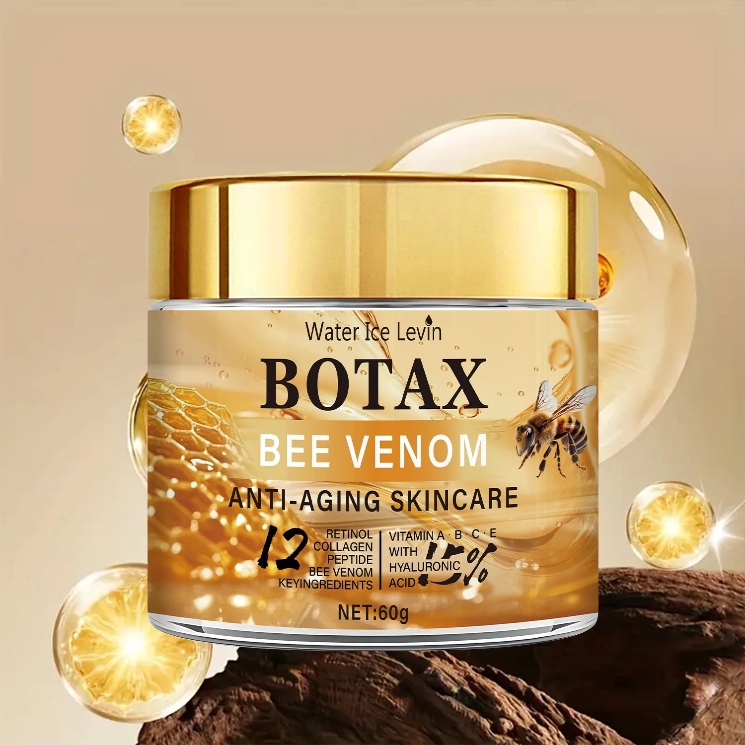 "Botax" Bee Venom Cream - Deep Wrinkle Treatment, Skin Rejuvenation & Firming Action with Collagen Water Ice Levin. 60g. (Copy)