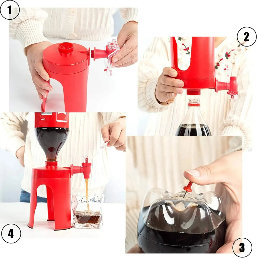 Beverage Dispenser Bottle Tap Novelty Inverted Drinking Water  Carbonated Beverage Upside Down Drinking Water Dispense Machine H (Copy)