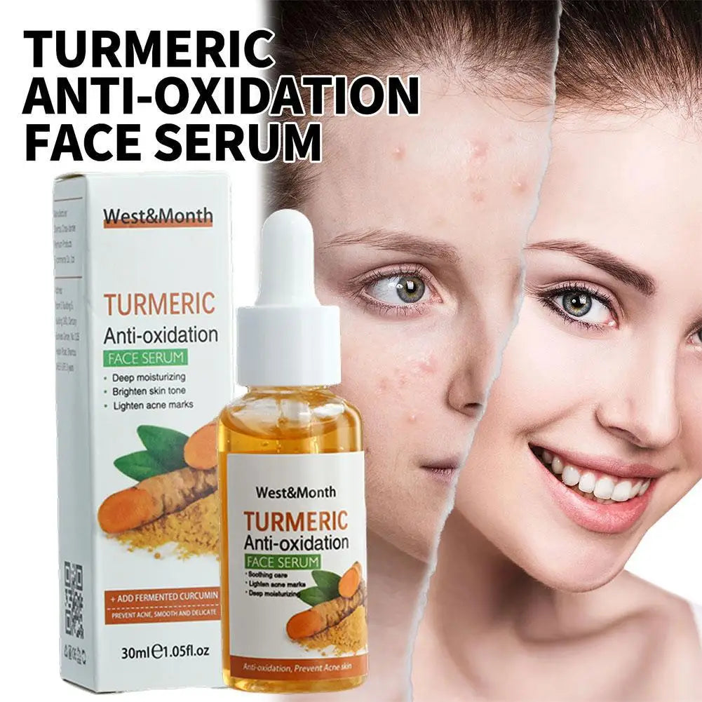 Turmeric Face Whitening Serum Turmeric Anti-oxidation Serum Turmeric Dark Spot Corrector Serum Facial Brighten Turmeric Oil Soap (Copy)