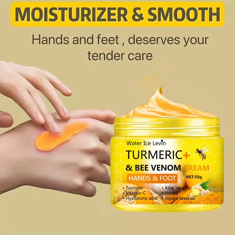 Turmeric Bee Venom Anti-Drying Crack Foot Cream Hand Cracked Repair Skin Removal Care Cream Dead Feet Hand Skin 50g (Copy 2)