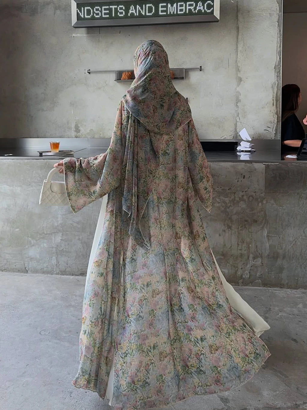 Alternative: Luxury Black Rose Cardigan Abaya (Copy)