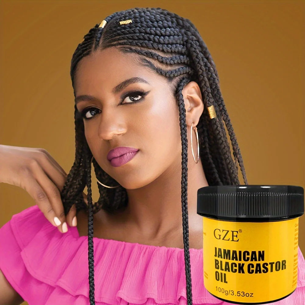 GZE JAMAICAN Black Castor Oil Pure Cold-Pressed for Hair Growth, Skin Moisturizing and Scalp Health - Promoting Thick Hair (Copy)