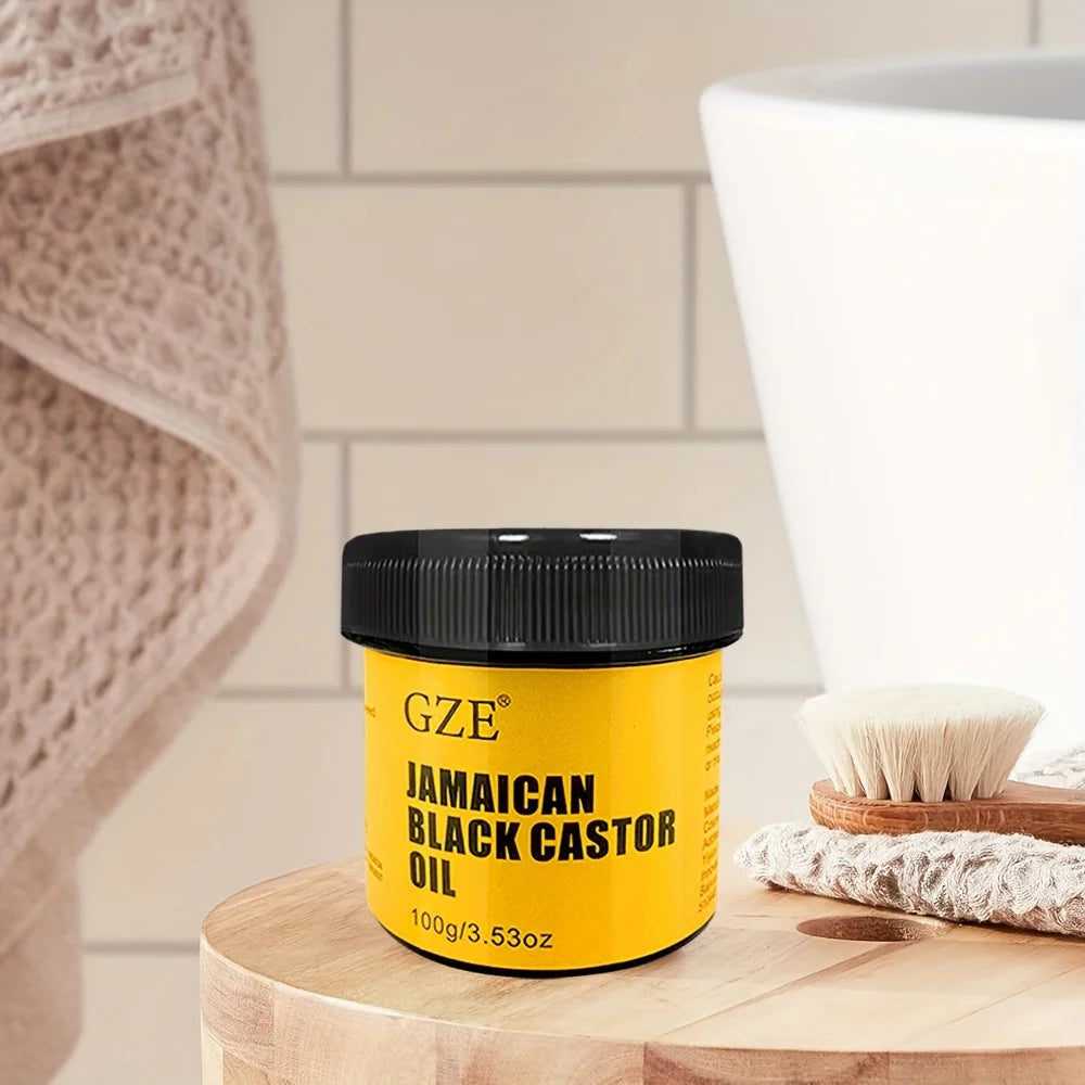 GZE JAMAICAN Black Castor Oil Pure Cold-Pressed for Hair Growth, Skin Moisturizing and Scalp Health - Promoting Thick Hair (Copy)