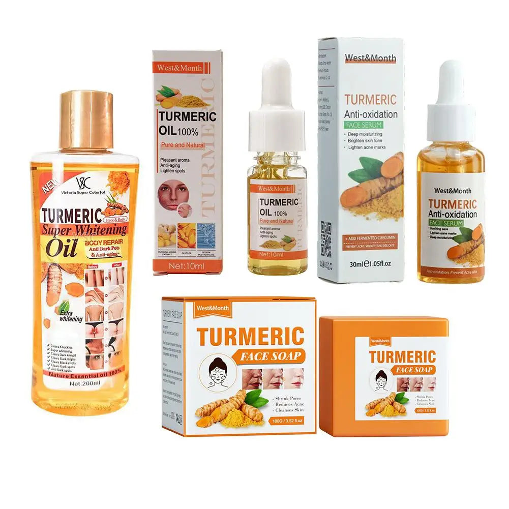Turmeric Face Whitening Serum Turmeric Anti-oxidation Serum Turmeric Dark Spot Corrector Serum Facial Brighten Turmeric Oil Soap (Copy)